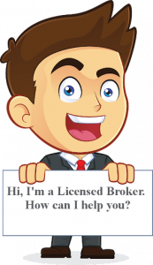 Hi, I'm a licensed broker. How can I help you?